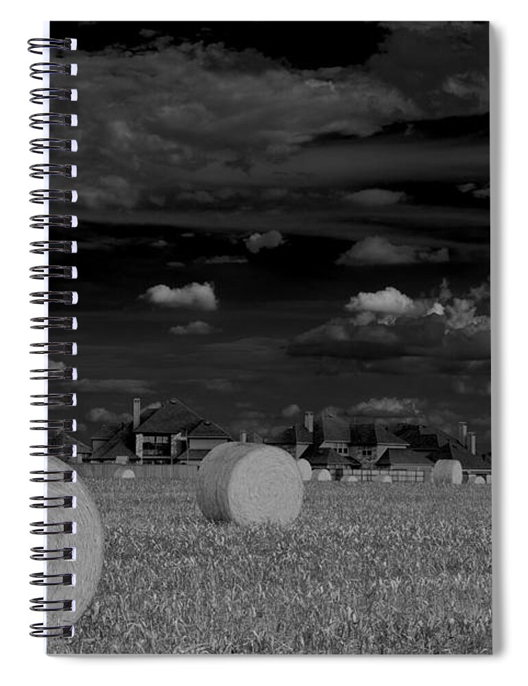 Hay Bales Spiral Notebook featuring the photograph Frisco Dream by Darryl Dalton