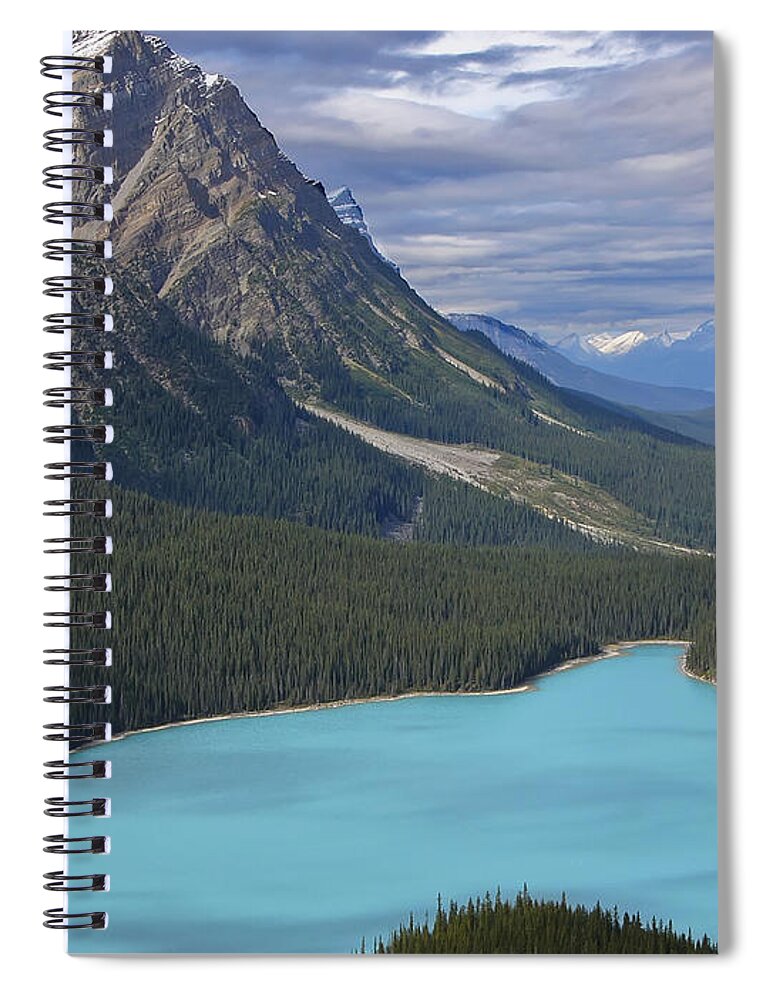 Photograph Spiral Notebook featuring the photograph From the Lookout by Rhonda McDougall