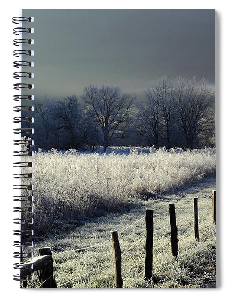 Sparks Spiral Notebook featuring the photograph Frosty Cades Cove by Douglas Stucky