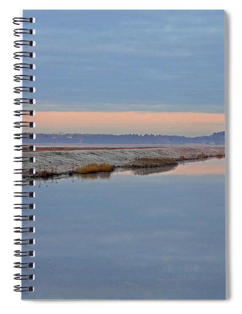 Frost Spiral Notebook featuring the photograph Frosty Morning by Nancy Landry