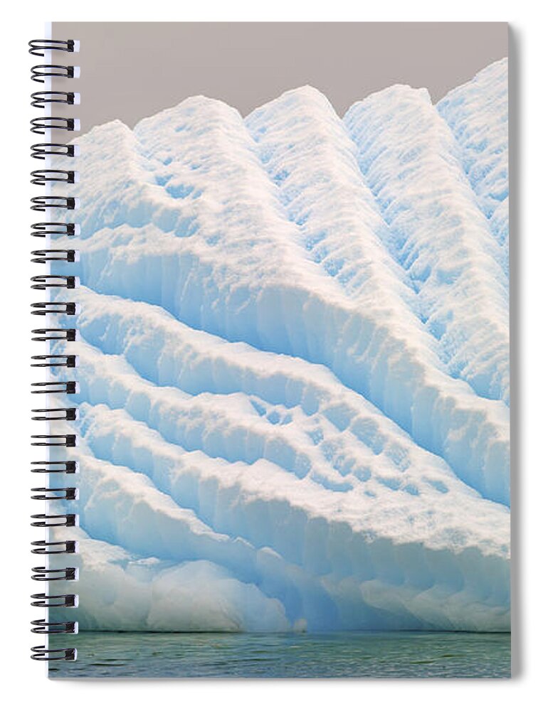 Festblues Spiral Notebook featuring the photograph Frozen Candy... by Nina Stavlund