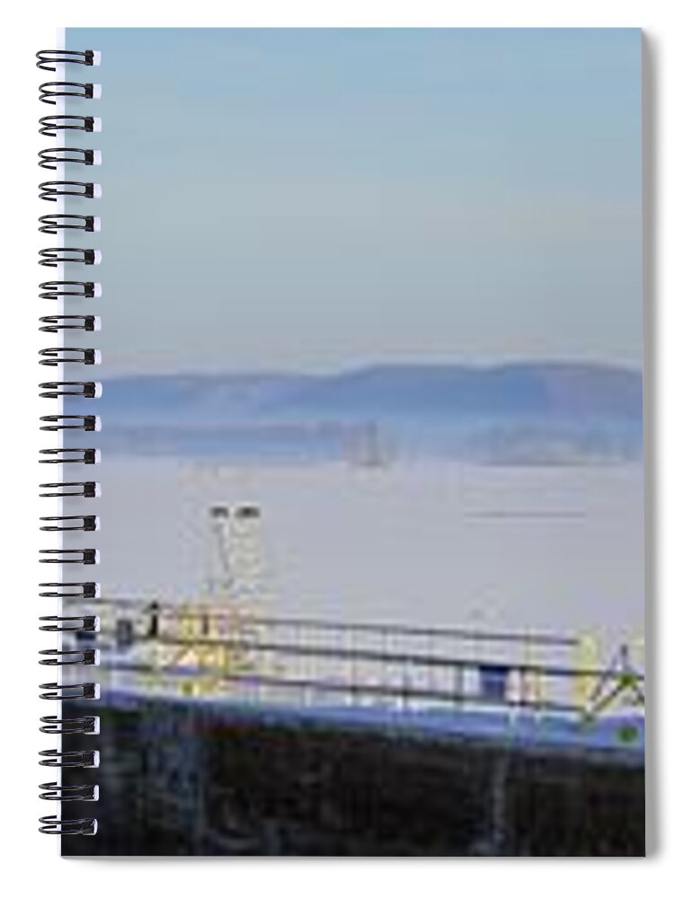 Mississippi River Spiral Notebook featuring the photograph Frozen Shut by Bonfire Photography