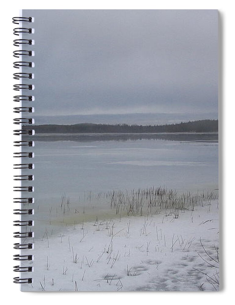 Tranquil Spiral Notebook featuring the photograph Frozen Tranquility by Vivian Martin