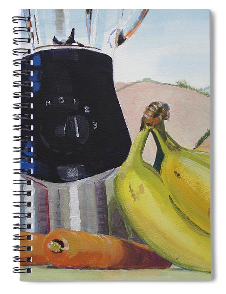 Still Spiral Notebook featuring the painting Fruit and Vegetables Painting by Mike Jory