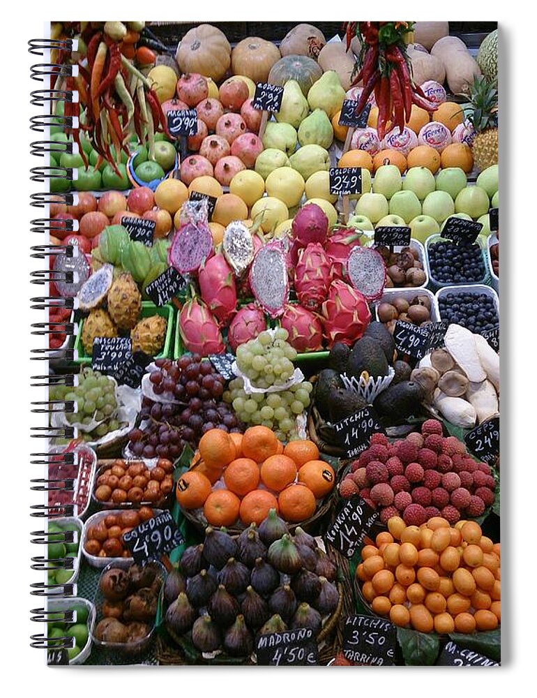 Fruits Spiral Notebook featuring the photograph Fruits by Moshe Harboun
