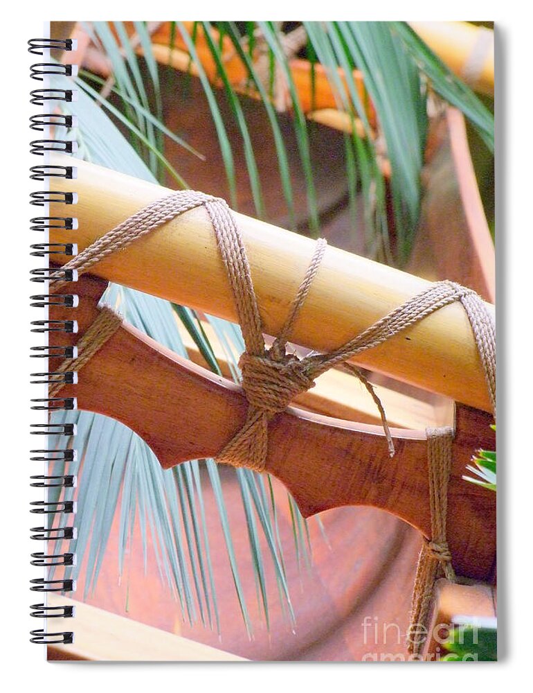 Canoe Spiral Notebook featuring the photograph Fully Rigged and Ready by Mary Deal