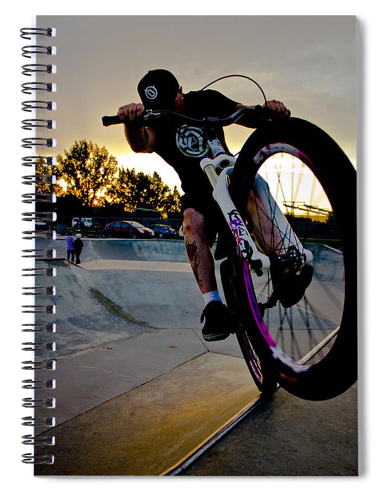 26 Spiral Notebook featuring the photograph Fumanchue by Joel Loftus