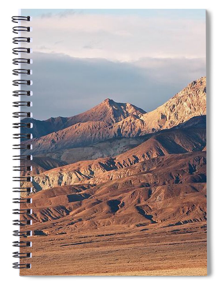 Tranquility Spiral Notebook featuring the photograph Funeral Mountains by Gergely Antal - Pgaalien@gmail.com