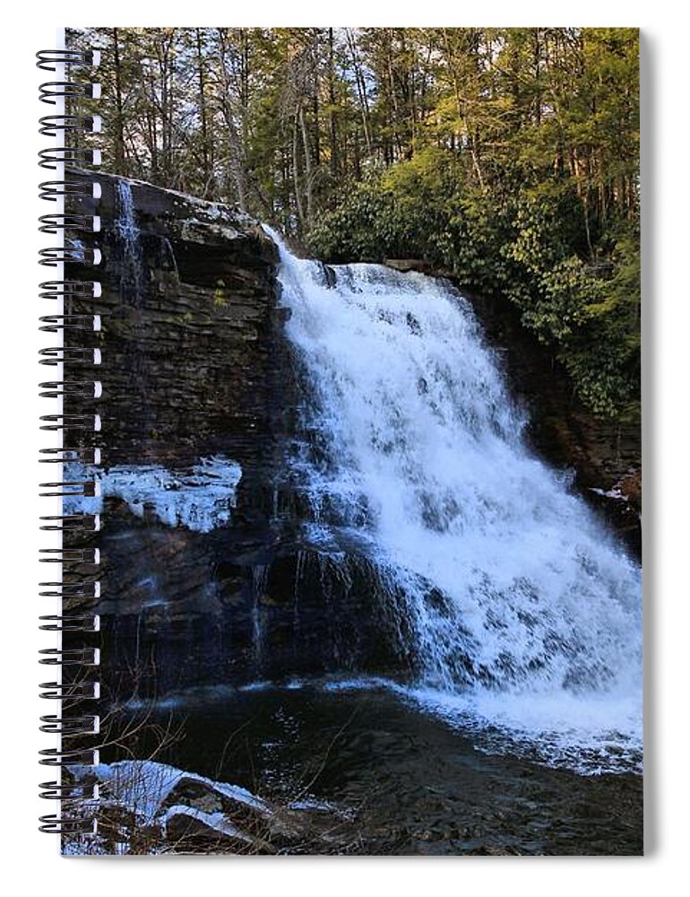 Waterfalls Spiral Notebook featuring the photograph Fwozen Fawz by Robert McCubbin