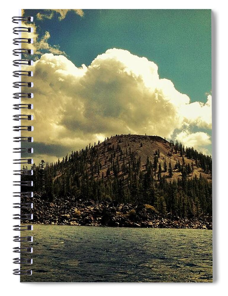 Wizard Island Spiral Notebook featuring the photograph Gandalf by Chris Dunn