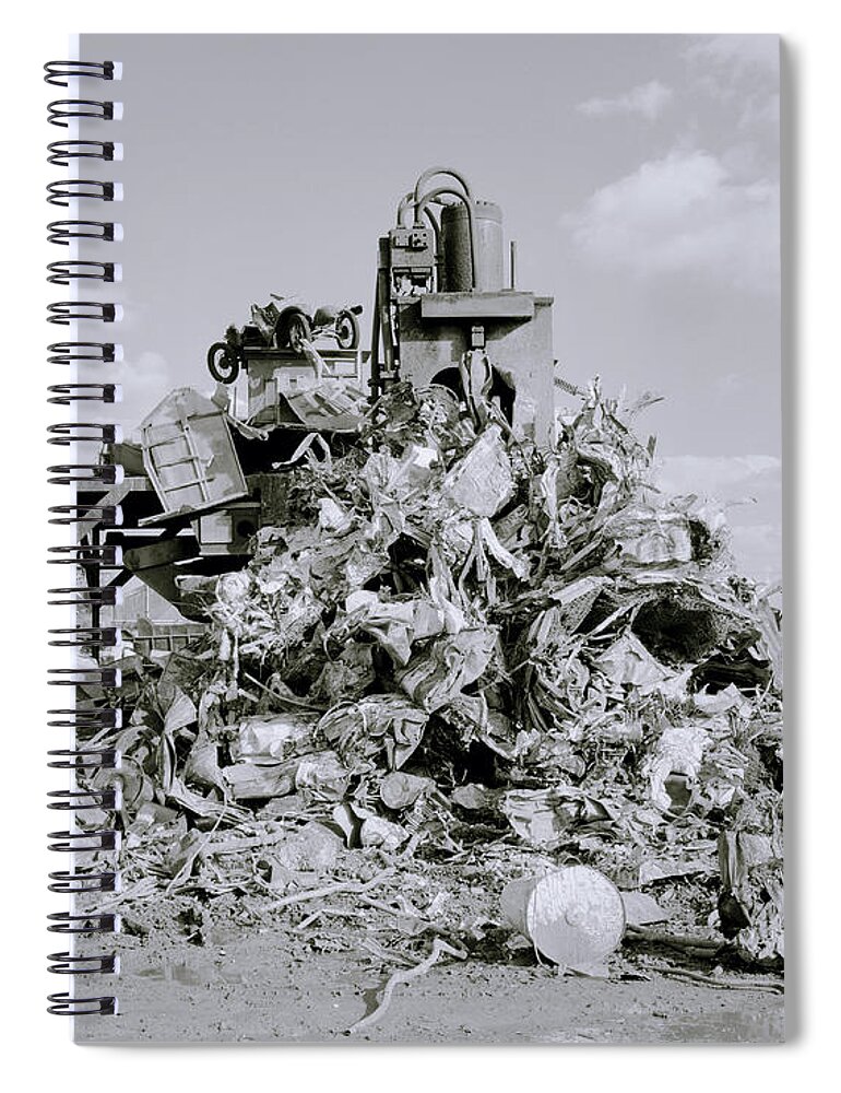 Art Spiral Notebook featuring the photograph Art Of Garbage by Shaun Higson