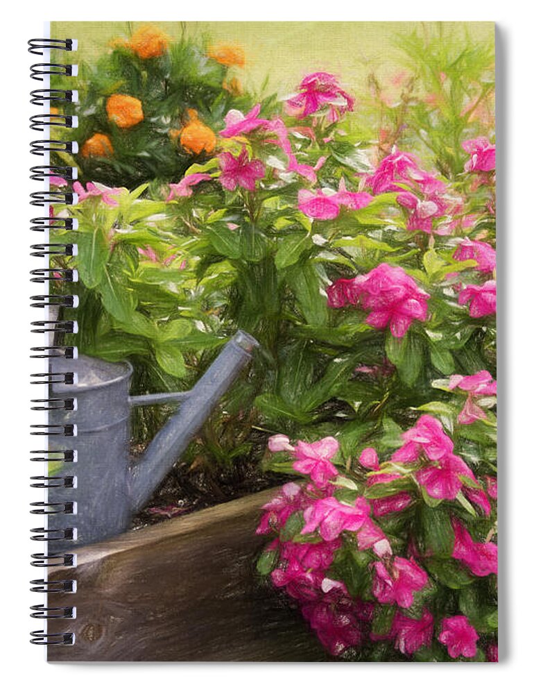 Flowers Spiral Notebook featuring the photograph Garden Delight by Kim Hojnacki