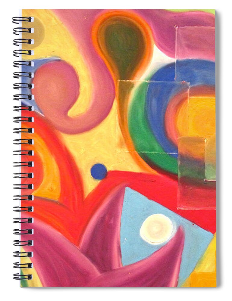 Oil Spiral Notebook featuring the pastel Garden Dreams by Steve Sommers