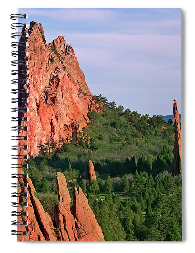Scenics Spiral Notebook featuring the photograph Garden Of The Gods Fountain Formation by Wholden