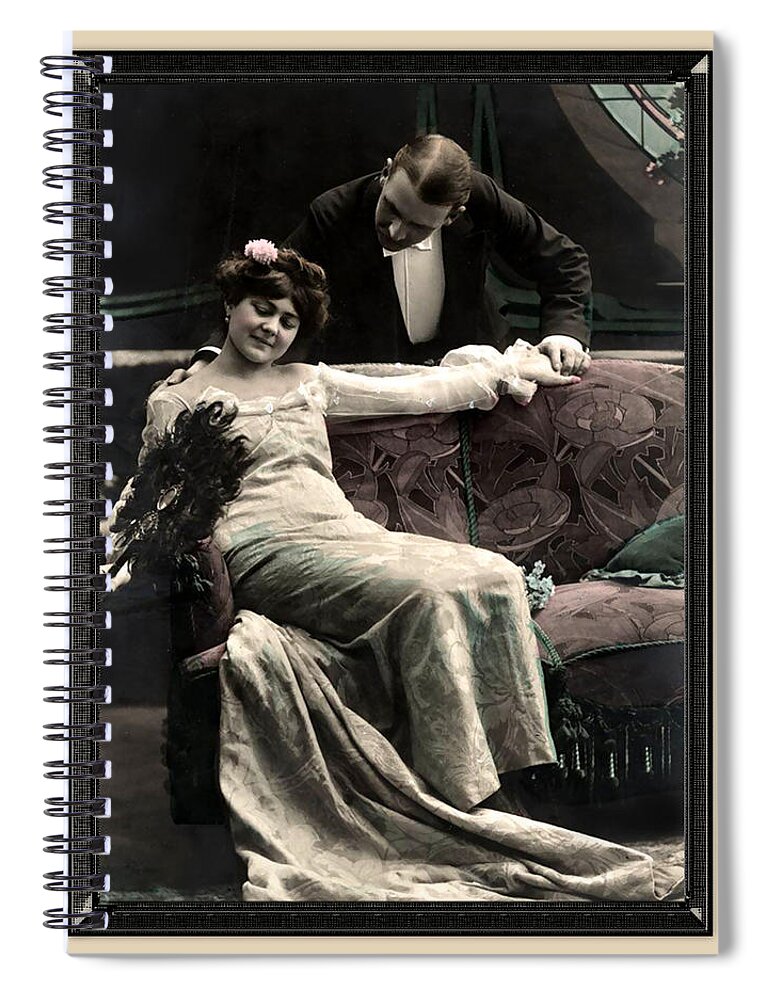 Gazing Over Her Shoulder Spiral Notebook featuring the photograph Gazing Over Her Shoulder by Denise Beverly