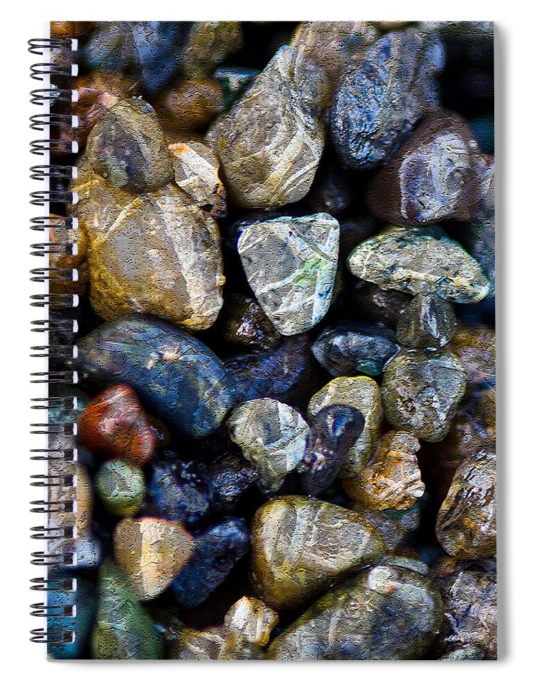 Rocks Spiral Notebook featuring the photograph Gems At The Beach - Rocks - Ocean by Marie Jamieson