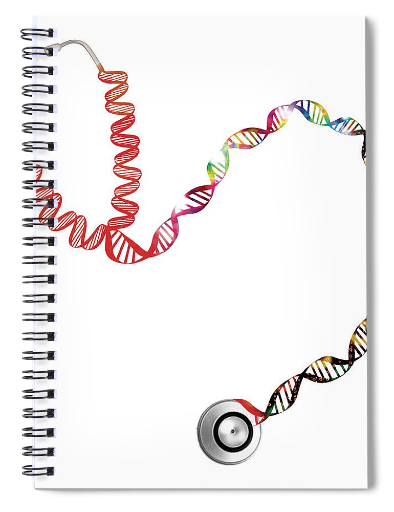 Science Spiral Notebook featuring the photograph Genetics Research by Science Source