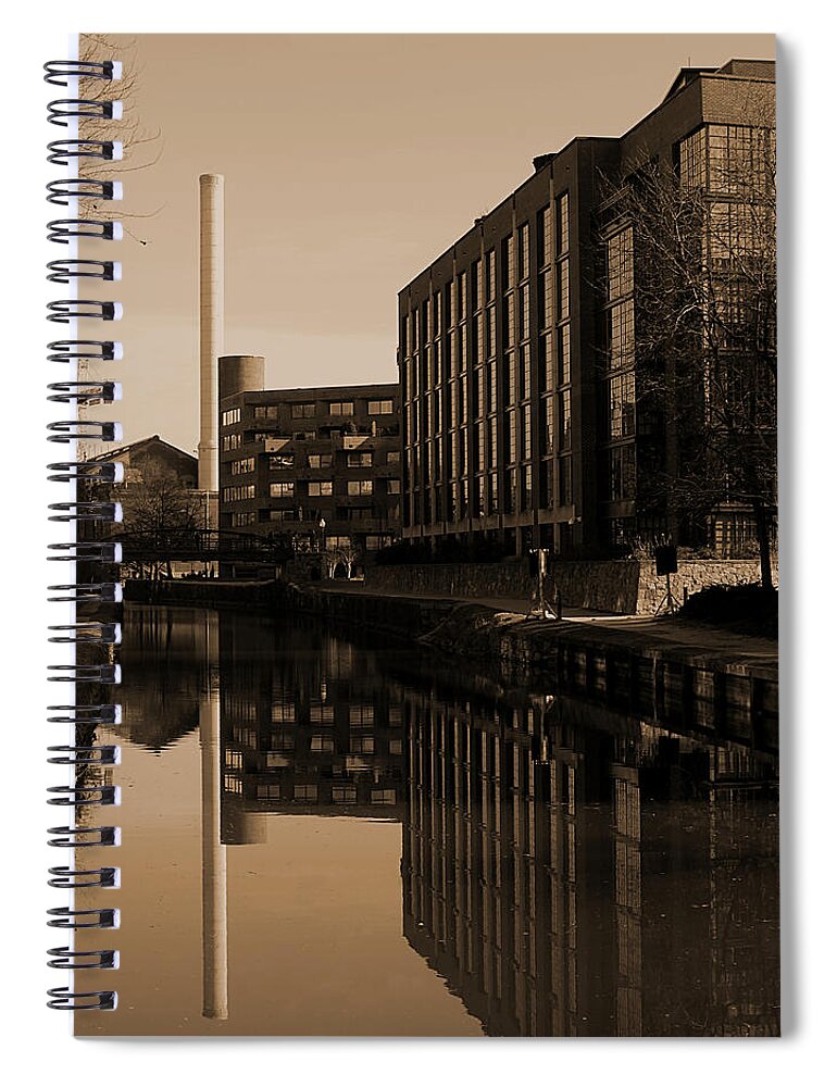 Georgetown Spiral Notebook featuring the photograph Georgetown - Canal Reflections 3 by Richard Reeve