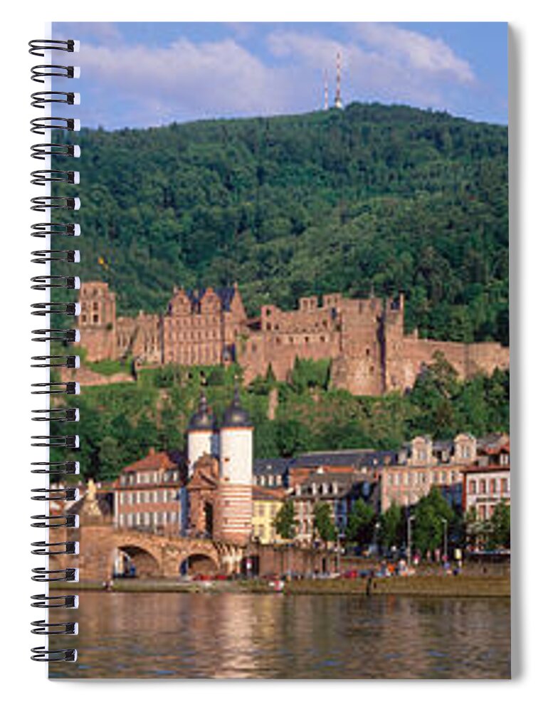 Photography Spiral Notebook featuring the photograph Germany, Heidelberg, Neckar River by Panoramic Images
