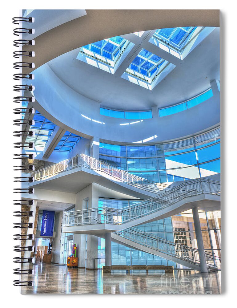 J. Paul Getty Center Spiral Notebook featuring the photograph Getty Center by David Zanzinger