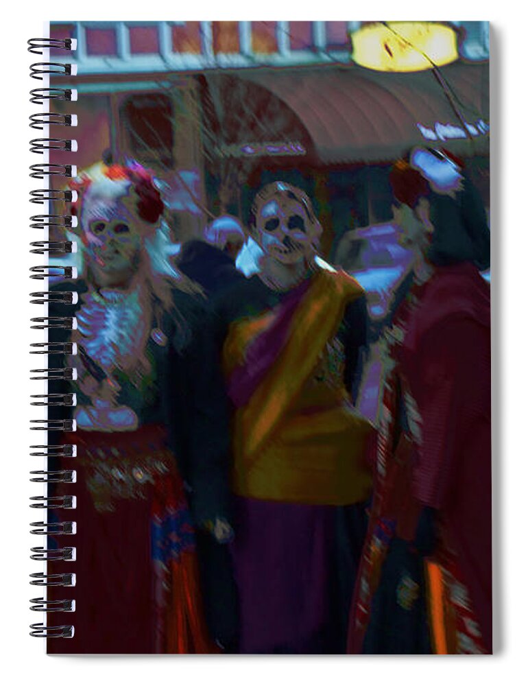 Halloween Spiral Notebook featuring the photograph Ghouls Night Out by Kae Cheatham