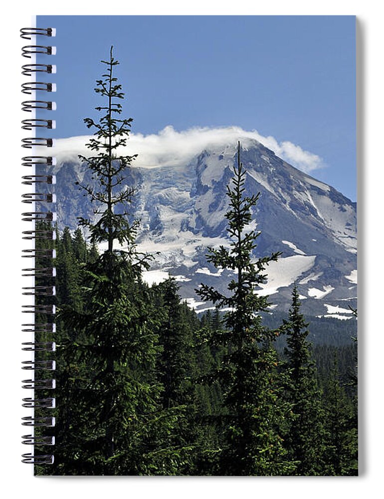 Mount Adams Spiral Notebook featuring the photograph Gifford Pinchot National Forest and Mt. Adams by Tikvah's Hope