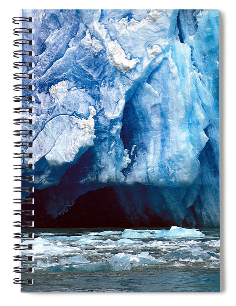 Alaska Spiral Notebook featuring the photograph Glacier, Alaska by Greg Ochocki