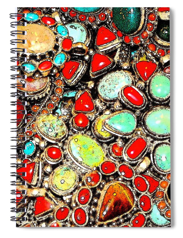 Jewelry Spiral Notebook featuring the photograph Glamorous Glitter by Ira Shander