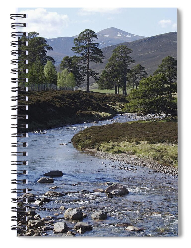 Glen Lui Spiral Notebook featuring the photograph Glen Lui - Cairngorm Mountains by Phil Banks