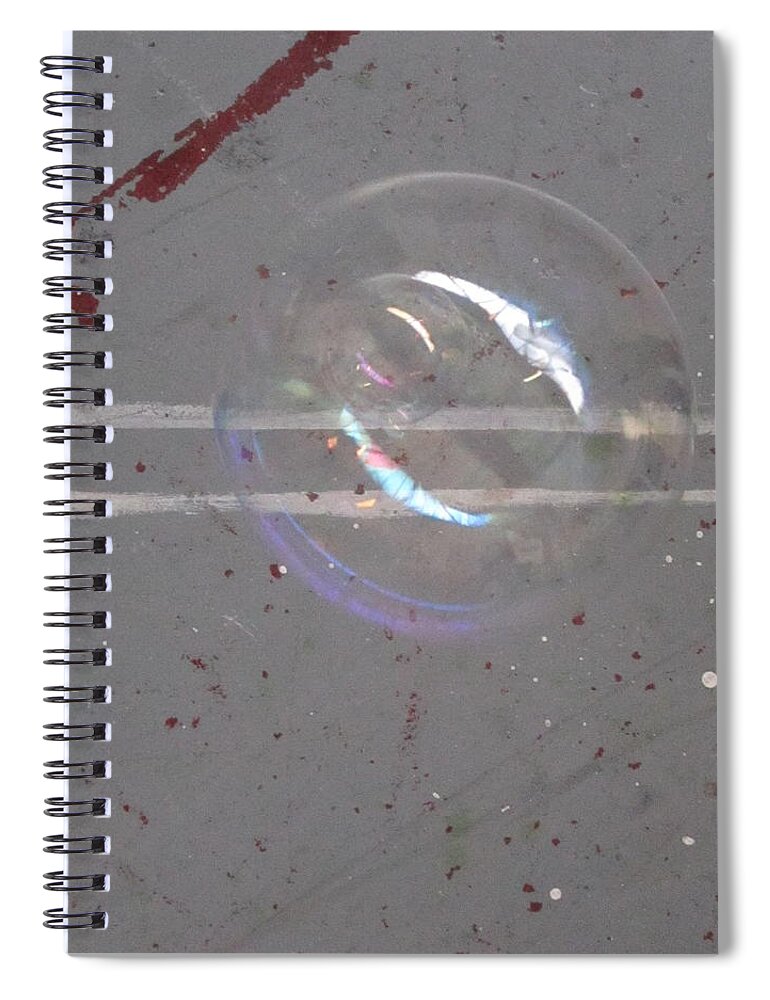 Bubbles Spiral Notebook featuring the photograph Globus in Spatium 11 by Ingrid Van Amsterdam