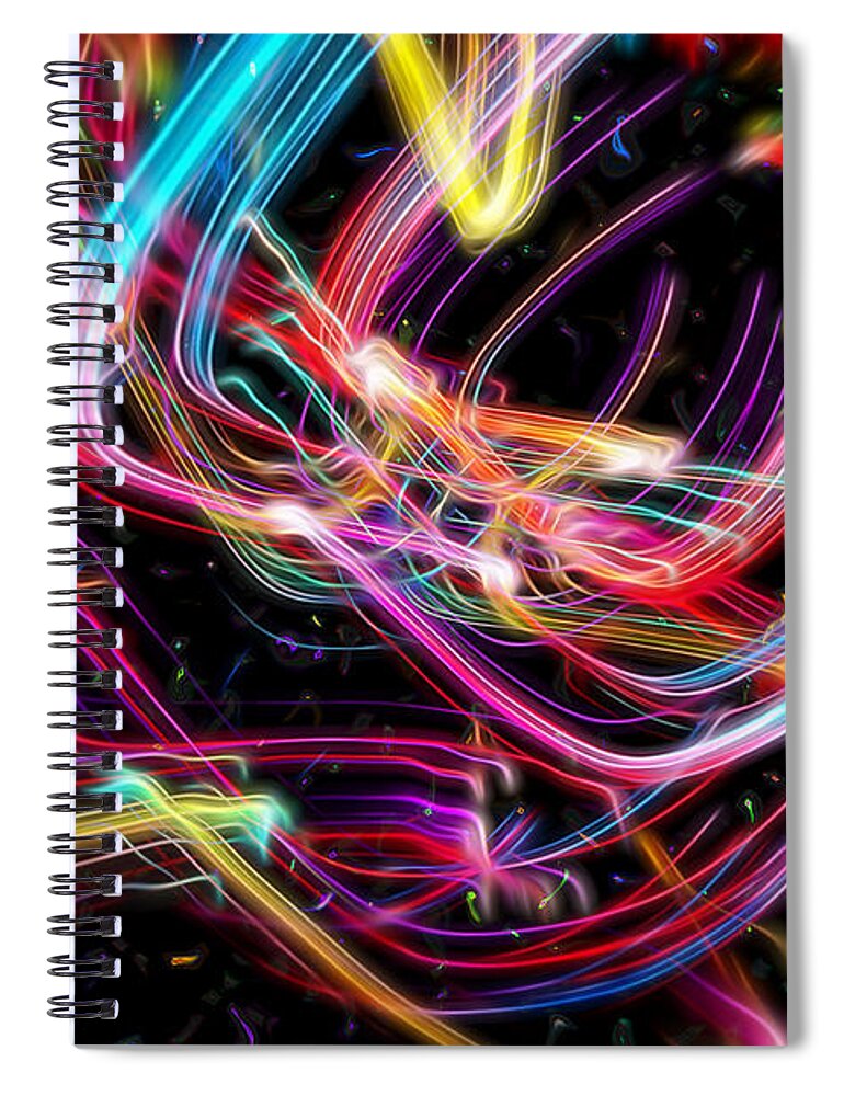 Coming Home Spiral Notebook featuring the digital art Glorious Celebration by Margie Chapman