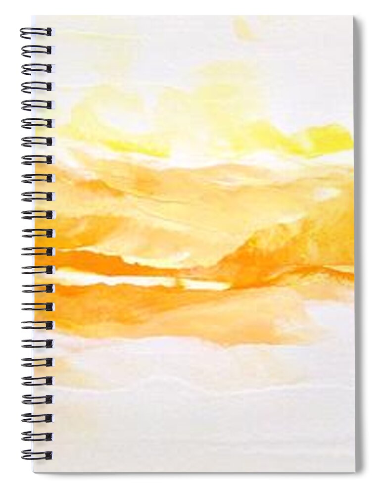 Faith Spiral Notebook featuring the painting Glory Be by Linda Bailey