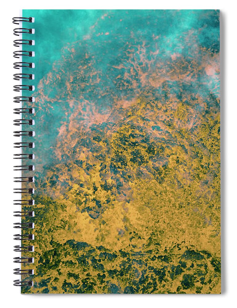 Tranquility Spiral Notebook featuring the photograph Glowing Lava, Volcanic Eruption, Iceland by Arctic-images
