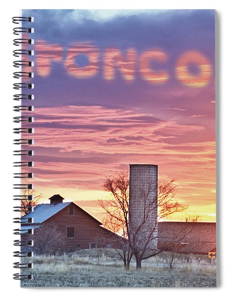 Broncos Spiral Notebook featuring the photograph Go Broncos Colorado Country by James BO Insogna