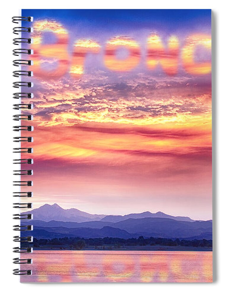 Broncos Spiral Notebook featuring the photograph Go Broncos Colorful Colorado by James BO Insogna