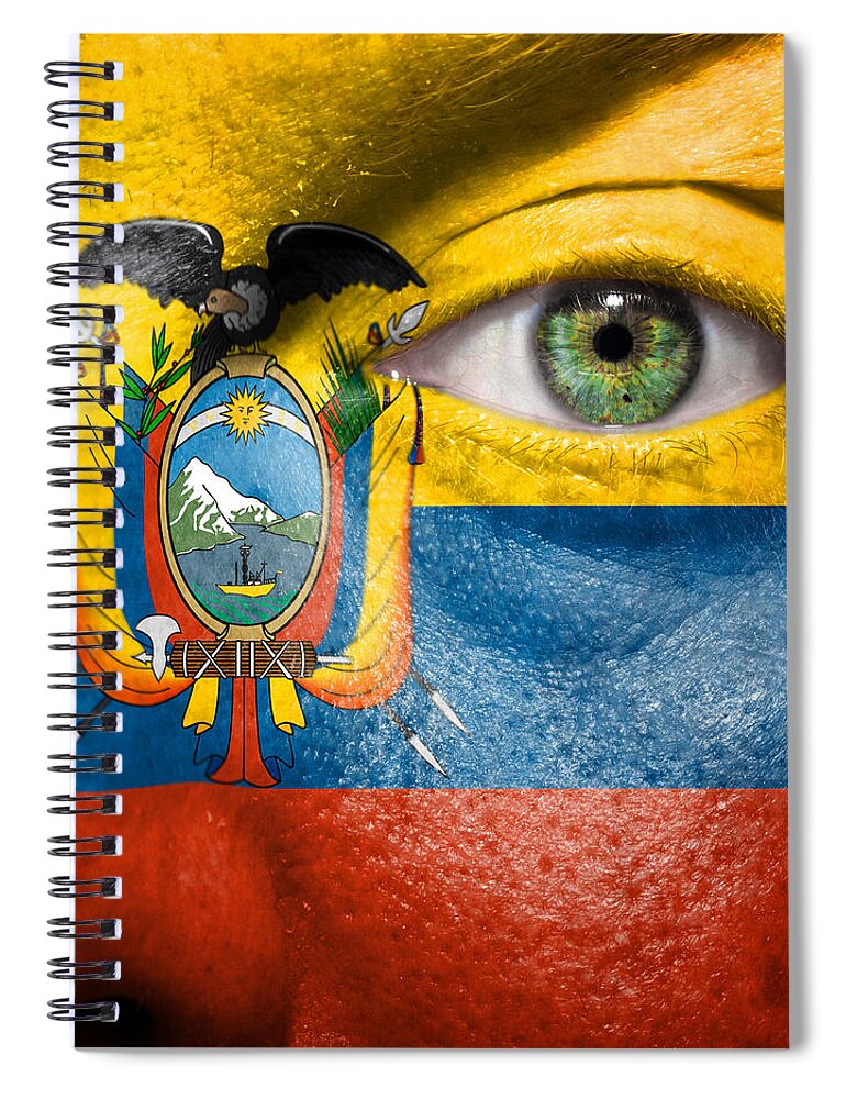 Art Spiral Notebook featuring the photograph Go Ecuador by Semmick Photo