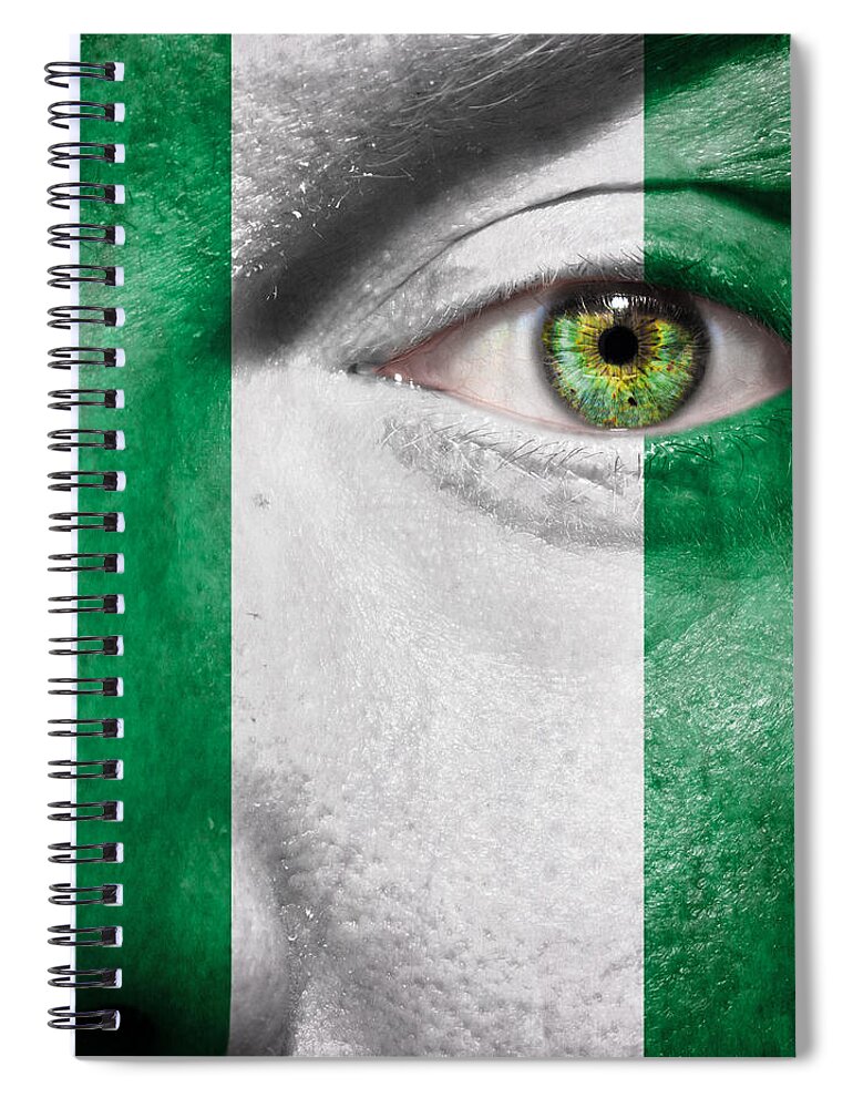 2014 Spiral Notebook featuring the photograph Go Nigeria by Semmick Photo
