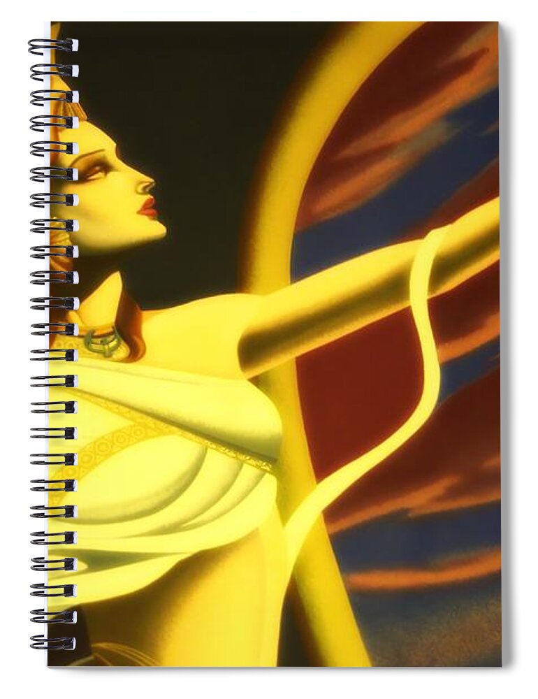 Newel Hunter Spiral Notebook featuring the photograph Goddess 3 by Newel Hunter
