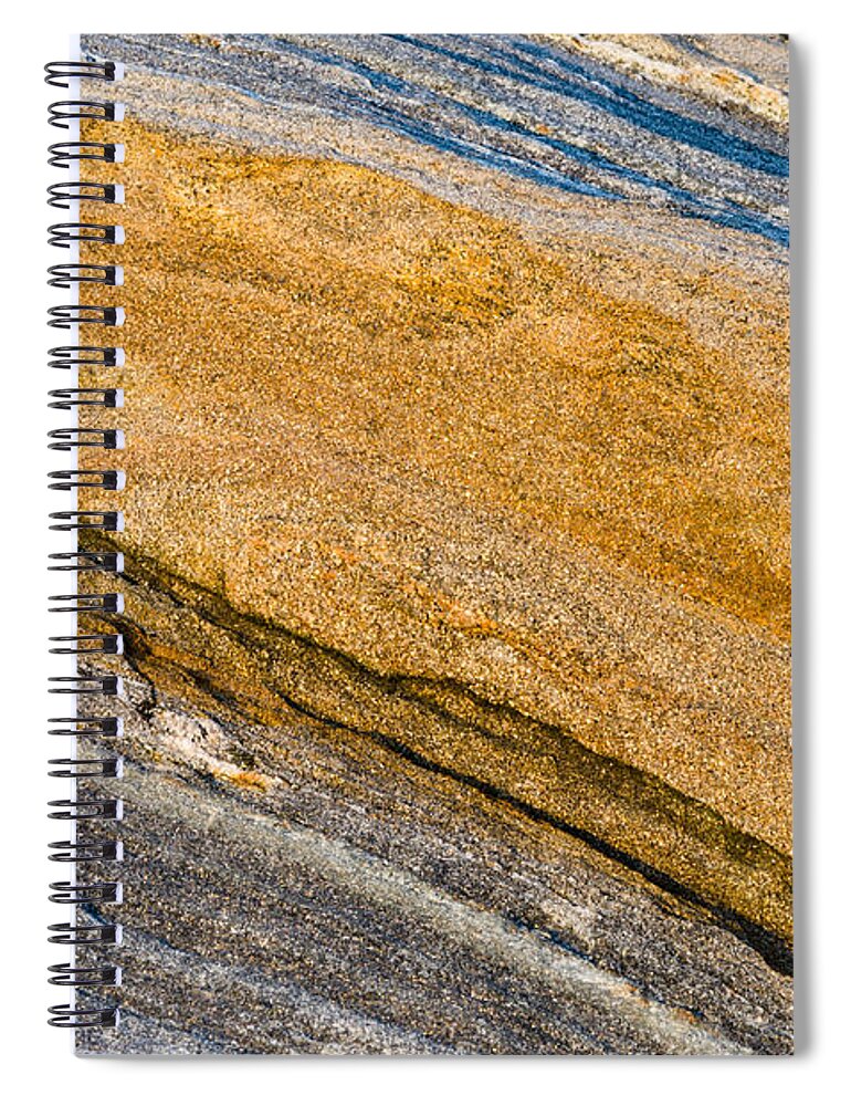Abstract Spiral Notebook featuring the photograph Gold Glitter by Tamara Becker