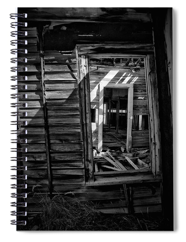 Photograph Spiral Notebook featuring the photograph Gold Mine Past by Richard Gehlbach