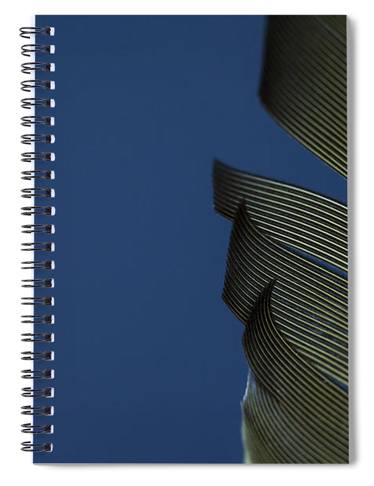Feather Spiral Notebook featuring the photograph Golden Finch Feather by Karol Livote