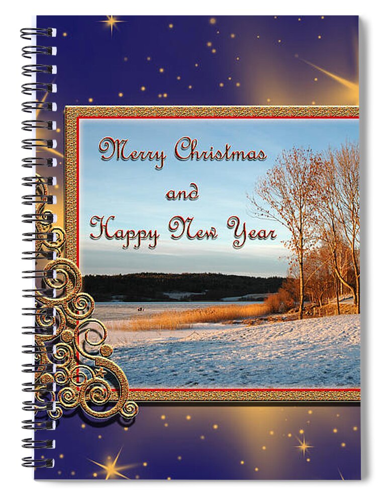 Gold Spiral Notebook featuring the photograph Golden Tree by Randi Grace Nilsberg