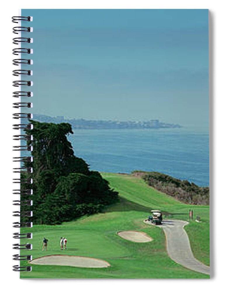 Photography Spiral Notebook featuring the photograph Golf Course At The Coast, Torrey Pines by Panoramic Images