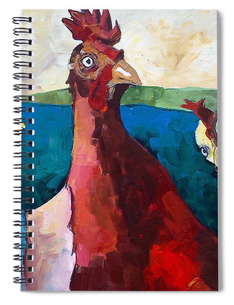 Animal Spiral Notebook featuring the painting Gonzo by Sean Parnell
