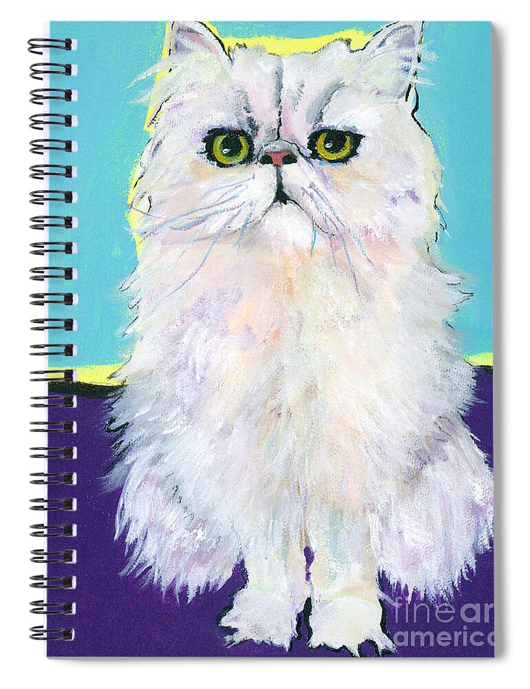 Pat Saunders-whte Spiral Notebook featuring the painting Cameo by Pat Saunders-White