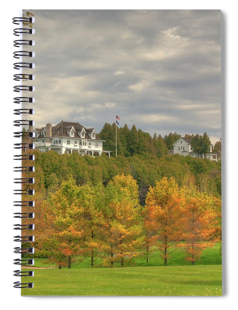Cloud Spiral Notebook featuring the photograph Governor's Mansion 10399c by Guy Whiteley