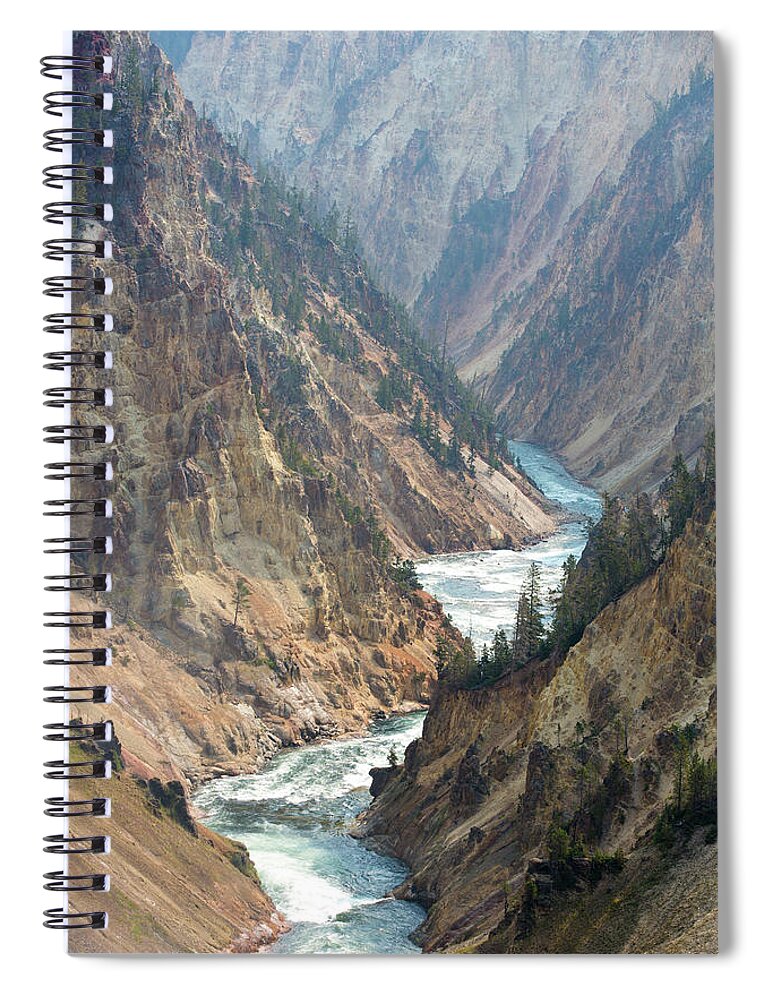 Scenics Spiral Notebook featuring the photograph Grand Canyon Of The Yellowstone by Inhauscreative