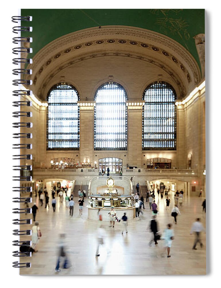 People Spiral Notebook featuring the photograph Grand Central Station Interior by Zxvisual