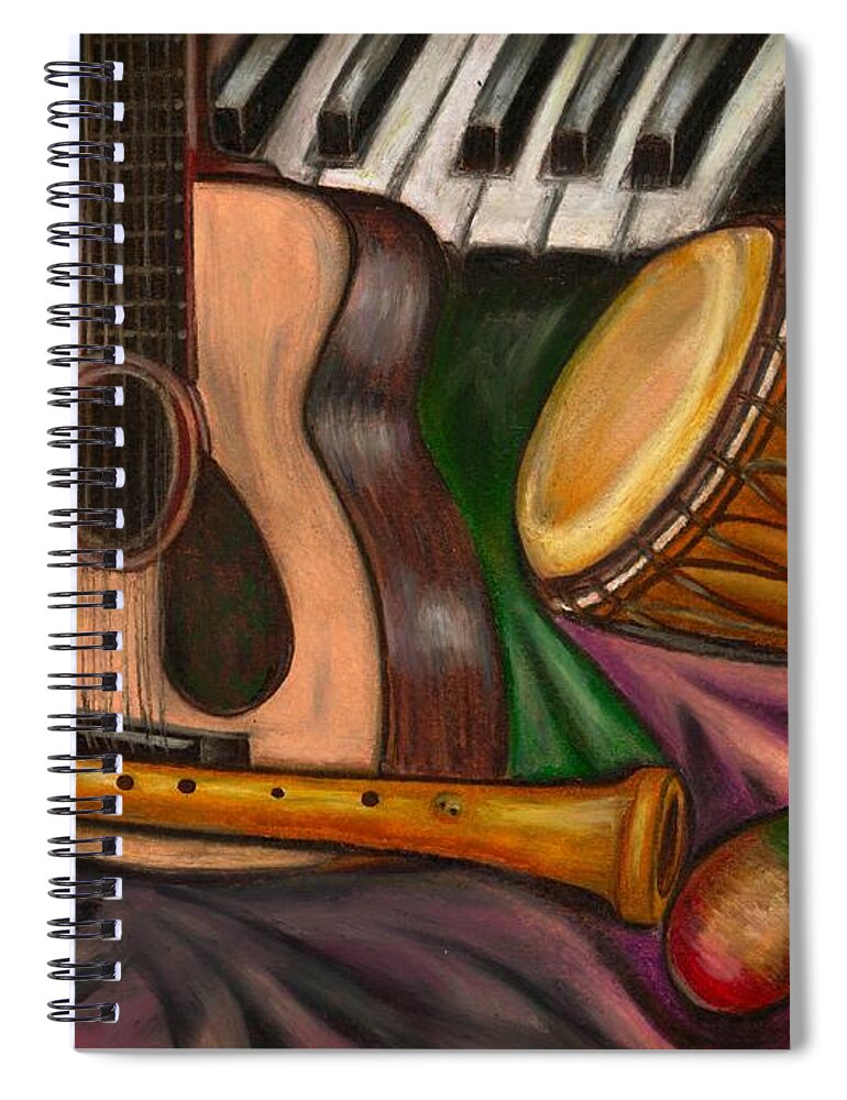 Music Spiral Notebook featuring the photograph Grand POP by Artist RiA