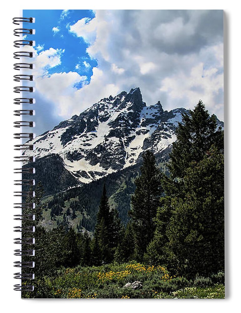Grand Teton Spiral Notebook featuring the photograph Grand Teton by Jemmy Archer